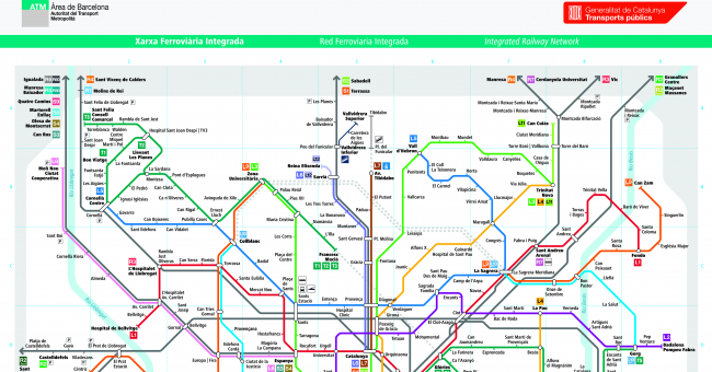 Plano del Tranvía de Barcelona (TRAM)