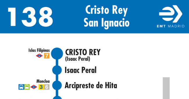 Tabla de horarios y frecuencias de paso en sentido ida Línea 138: Plaza de España - Aluche