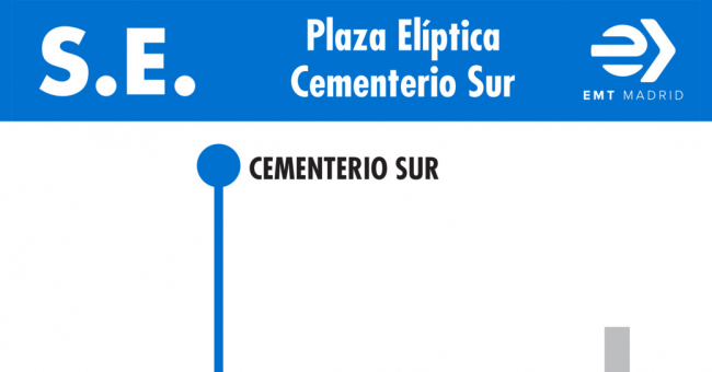 Tabla de horarios y frecuencias de paso en sentido vuelta Línea SE 702: Plaza Elíptica - Cementerio Sur
