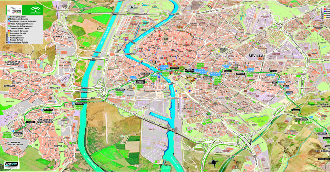 Plano de Metro de Sevilla